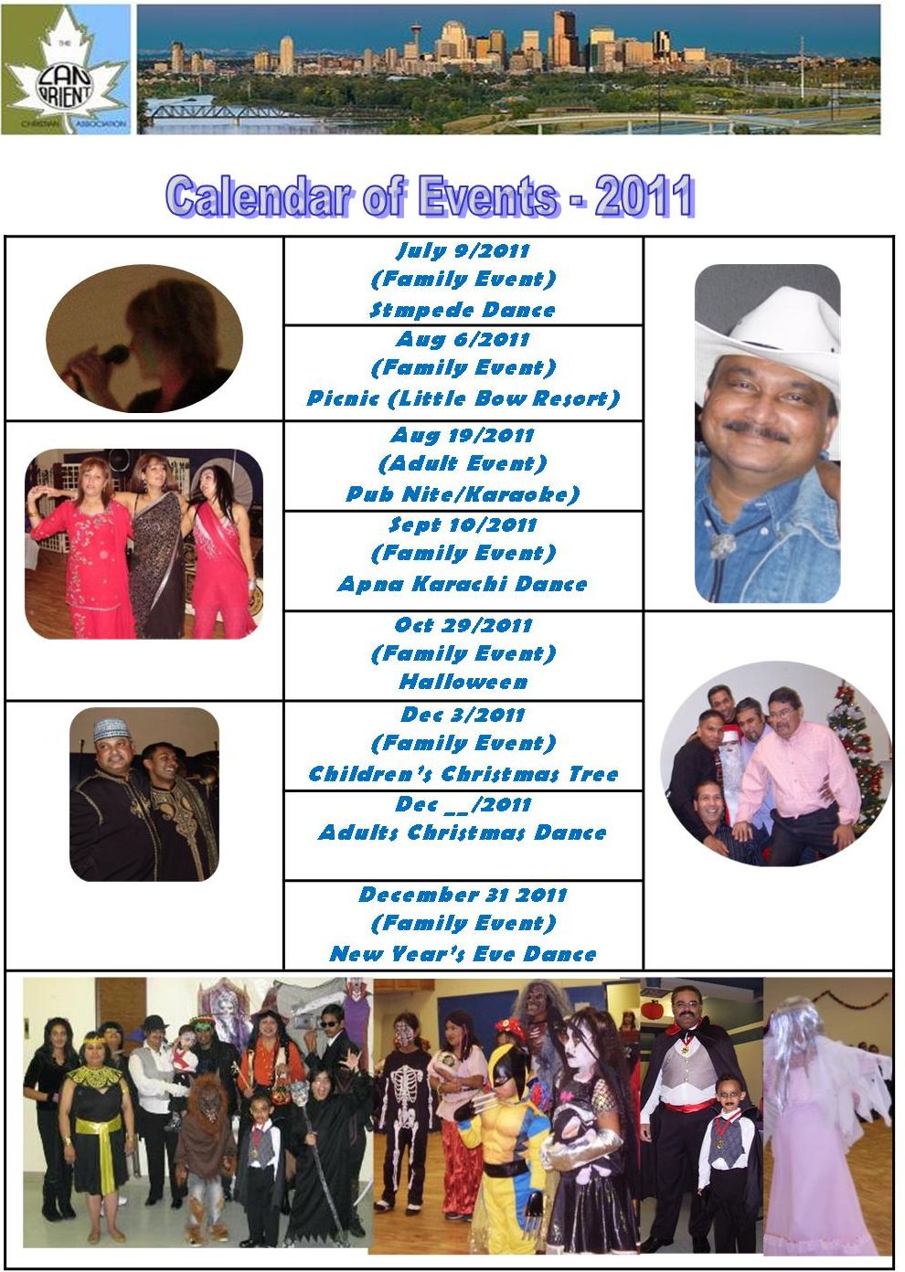 Calendar of Events (2011)