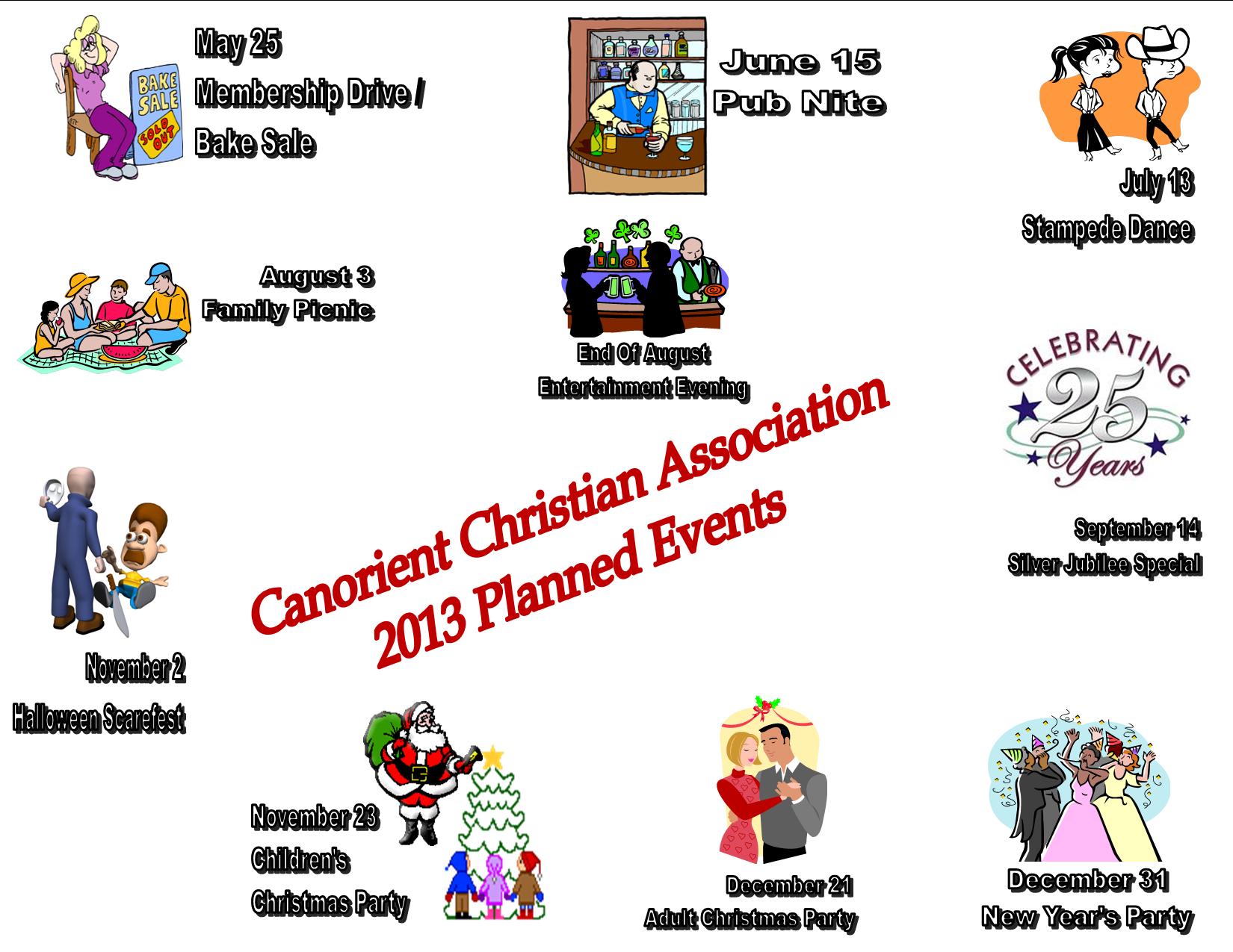 Planned Events 2013